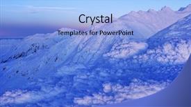  Presentation with alpine - PPT layouts featuring romania europe snow covered moutain background and a  colored foreground