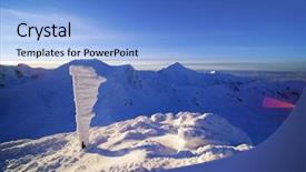  Presentation with alpine - Amazing theme having romania europe snow covered moutain backdrop and a  colored foreground