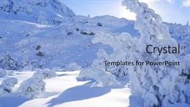  Presentation with winter in the swiss alps - PPT layouts featuring romania europe snow covered moutain background and a  colored foreground