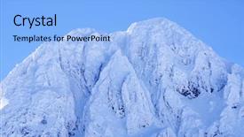  Presentation with winter - Presentation having romania europe snow covered moutain background and a  colored foreground