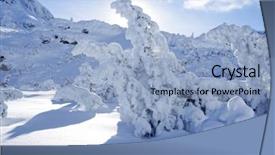  Presentation with alpine - Cool new PPT theme with romania europe snow covered moutain backdrop and a  colored foreground