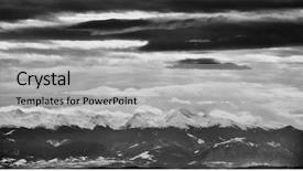  Presentation with alpine - Cool new PPT theme with romania europe snow covered moutain backdrop and a  colored foreground