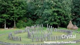  Presentation with romania - Amazing PPT layouts having romania sarmizegetusa regia - the capital backdrop and a gray colored foreground