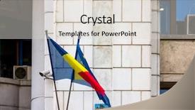  Presentation with history - Theme featuring romanian and eu flag background and a lemonade colored foreground