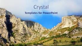  Presentation with transylvania - Slide deck having romanian carpathians - piatra secuiului mountains transylvania europe background and a sky blue colored foreground