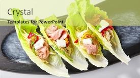  Presentation with celery - Cool new PPT layouts with romano-lettuce-with-roast-beef backdrop and a yellow colored foreground