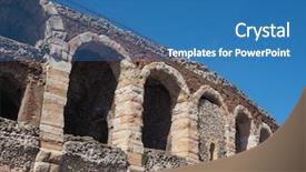  Presentation with roman - Amazing presentation theme having romans - arena di verona roman amphitheatre backdrop and a  colored foreground