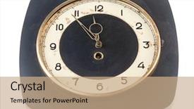  Presentation with ancient - Beautiful PPT theme featuring romans 5 - ancient wall clock backdrop and a coral colored foreground