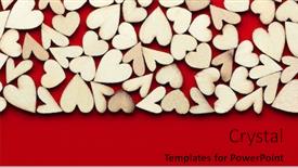  Presentation with love romance - Theme consisting of romantic-background-of-dozens background and a black colored foreground