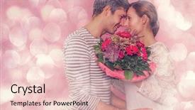 Presentation with romantic - Beautiful PPT layouts featuring romantic boyfriend kissing embracing girlfriend backdrop and a lemonade colored foreground