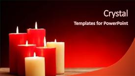  Presentation with romantic love - Audience pleasing PPT theme consisting of romantic-candles-love-concept backdrop and a  colored foreground