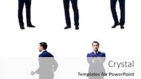  Presentation with marriage - Cool new presentation design with diamond engagement ring set - romantic concept with man making backdrop and a white colored foreground