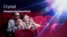  Presentation with romantic - PPT layouts featuring romantic-couple-cuddling-and-watching background and a navy blue colored foreground