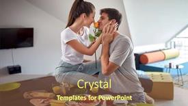  Presentation with romantic birthday couple celebrate - Amazing theme having romantic-couple-having-breakfast-together backdrop and a tawny brown colored foreground