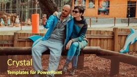  Presentation with weekend - PPT theme featuring romantic-couple-spending-time background and a tawny brown colored foreground