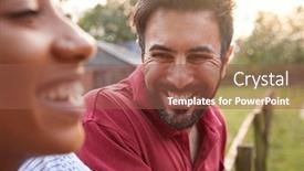  Presentation with romantic - PPT theme featuring romantic-couple-taking-a-break background and a tawny brown colored foreground