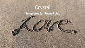  Presentation with romantic - Presentation design having romantic-couples-in-love-meet background and a coral colored foreground