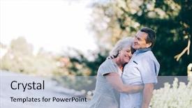  Presentation with advisor to senior clients - Beautiful slide deck featuring romantic date in the bosom backdrop and a  colored foreground