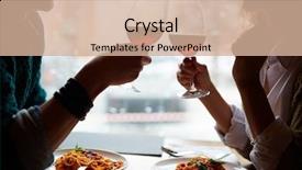  Presentation with romantic - Slide deck enhanced with romantic date background and a coral colored foreground