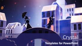  Presentation with dating - Beautiful theme featuring romantic-dating-background-girl backdrop and a navy blue colored foreground