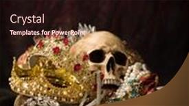  Presentation with gems - Slide deck enhanced with romantic-image-of-a-treasure background and a wine colored foreground