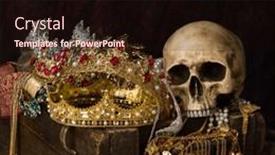  Presentation with treasure chest - Presentation theme with romantic-image-of-a-treasure and a  colored foreground