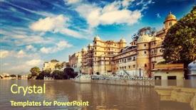  Presentation with udaipur - Theme featuring romantic india luxury tourism wallpaper background and a tawny brown colored foreground