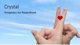  Presentation with family valentine - Amazing PPT theme having romantic love couple young family backdrop and a  colored foreground