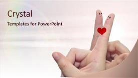  Presentation with family valentine - PPT layouts featuring romantic love couple young family background and a sky blue colored foreground