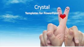  Presentation with family valentine - Presentation theme having romantic love couple young family background and a teal colored foreground