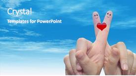  Presentation with family valentine - Colorful theme enhanced with romantic love couple young family backdrop and a  colored foreground