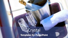  Presentation with luxury yacht - Amazing PPT layouts having romantic-luxury-evening-on-cruise backdrop and a ocean colored foreground