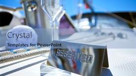  Presentation with luxury yacht - PPT theme featuring romantic-luxury-evening-on-cruise background and a light blue colored foreground