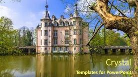  Presentation with belgium - Amazing presentation having romantic medieval castle poeke belgium backdrop and a tawny brown colored foreground