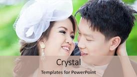  Presentation with wedding muslim couple - Audience pleasing slides consisting of romantic newleweds couples for wedding backdrop and a  colored foreground