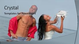  Presentation with married - Colorful PPT theme enhanced with abstract background violet background abstraction backdrop and a lemonade colored foreground