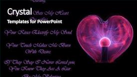  Presentation with plasma - Presentation theme having romantic poem with a heart background and a black colored foreground