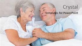  Presentation with hands holding - PPT theme enhanced with romantic-senior-couple-holding-hands background and a  colored foreground