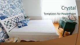  Presentation with romantic - Audience pleasing slides consisting of romantic style - beautifully decorated small bedroom backdrop and a  colored foreground