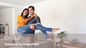  Presentation with indian couple - Presentation design having romantic-young-middle-eastern-man background and a gray colored foreground