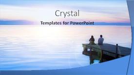  Presentation with love - Amazing theme having romanticon-landscape-of-a-couple backdrop and a light blue colored foreground