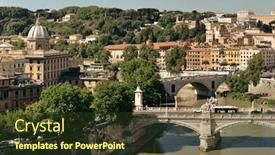  Presentation with rome italy - Audience pleasing presentation consisting of rome-aerial-view-with-ancient backdrop and a tawny brown colored foreground