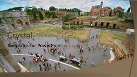  Presentation with constantine - PPT theme with up very early to call background and a light gray colored foreground