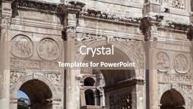  Presentation with rome - Amazing presentation design having rome city at sunny day backdrop and a  colored foreground