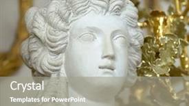  Presentation with ancient - Cool new PPT layouts with rome classic style - ancient statue of young woman backdrop and a  colored foreground