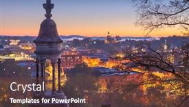  Presentation with rome - Audience pleasing presentation design consisting of rome-georgia-usa-downtown-historic backdrop and a tawny brown colored foreground