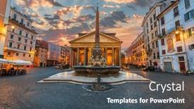  Presentation with dating - Presentation design having rome-italy-at-the-pantheon background and a  colored foreground