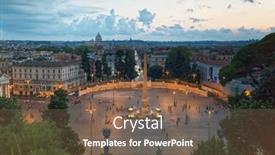  Presentation with today - Theme with rome-italy-august-13-2018 background and a violet colored foreground