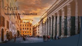  Presentation with petra - Cool new theme with rome-italy-august-5-2017 backdrop and a coral colored foreground