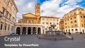  Presentation with rome - Presentation design featuring rome-italy-from-piazza-di background and a gray colored foreground